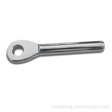 European-type Machined Swage Eye Terminal, Made of AISI304/AISI316 Stainless Steel